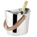 Vinkøler  / Champagnekøler forsølvet m/ læderhank H. 23 cm <!--@Ecom:Product.DefaultVariantComboName-->